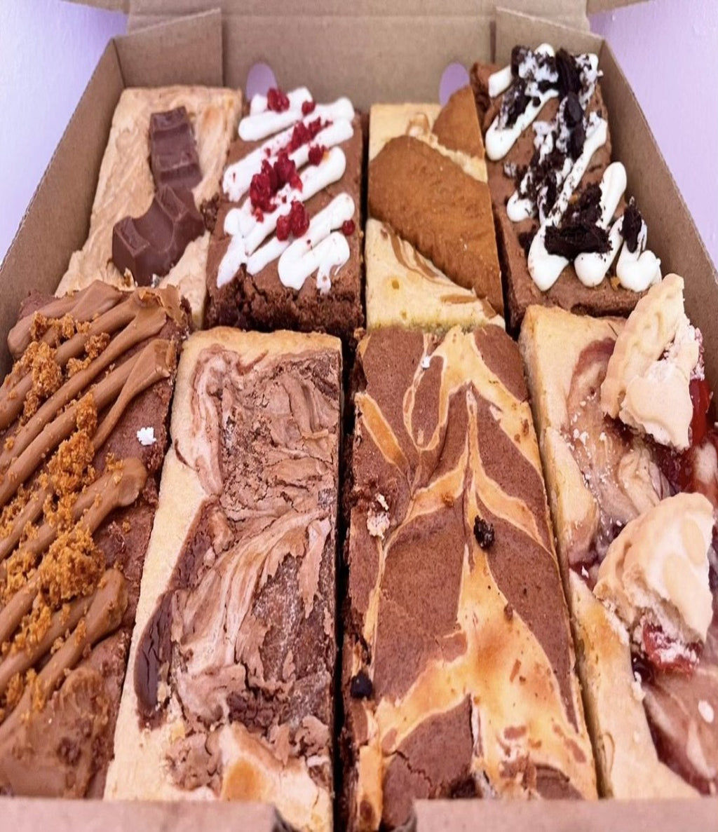 Honeybee Bakery mixed blondie & brownie box