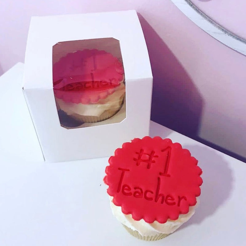 No.1 Teacher Cupcake