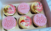 Pink christmas cupcake Box