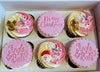 Pink christmas cupcake Box