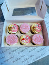 Pink christmas cupcake Box