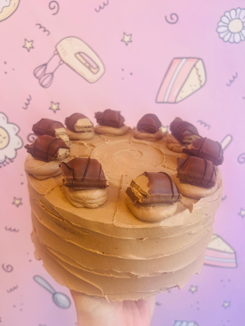 7" Whole Nutella & Kinder Cake