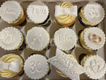 pearl wedding anniversary cupcakes