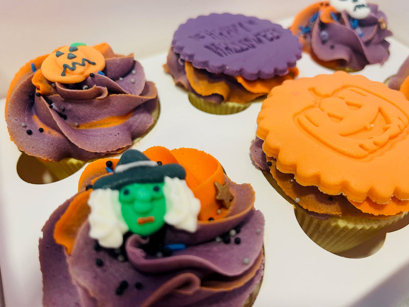Halloween cupcake box of 6
