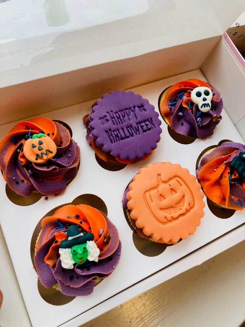 Halloween cupcake box of 6