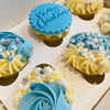 Blue Christmas Cupcake box