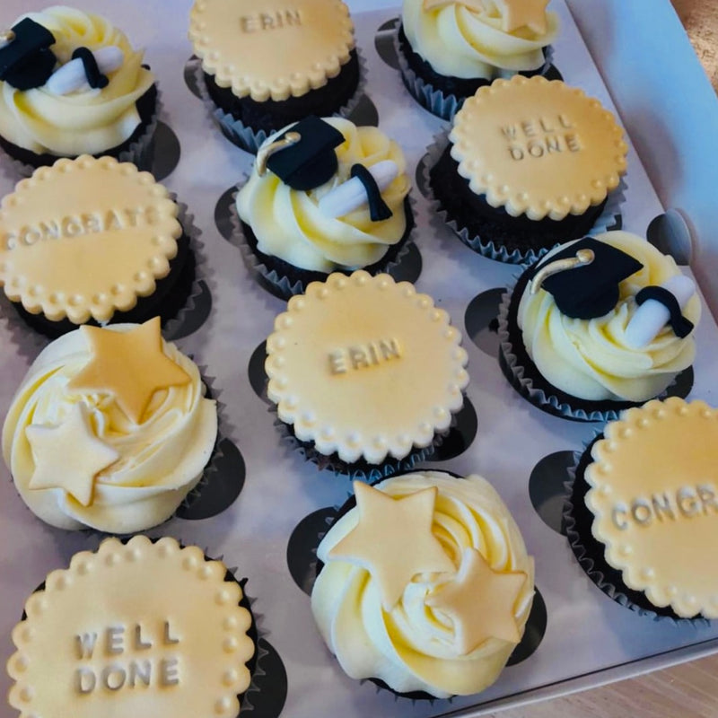 Honeybee Graduation Cupcakes