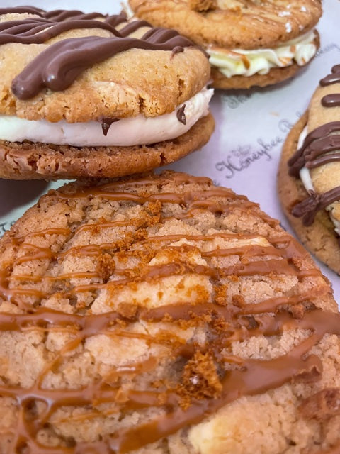 Mixed Biscoff & Nutella Cookie Sandwiches