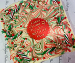 Peppermint Bark Chocolate Slab