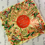 Peppermint Bark Chocolate Slab