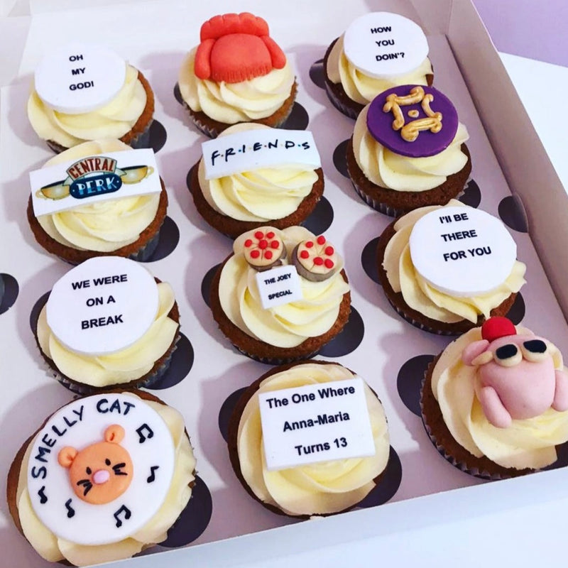 Honeybee Bakery FRIENDS birthday theme cupcake box