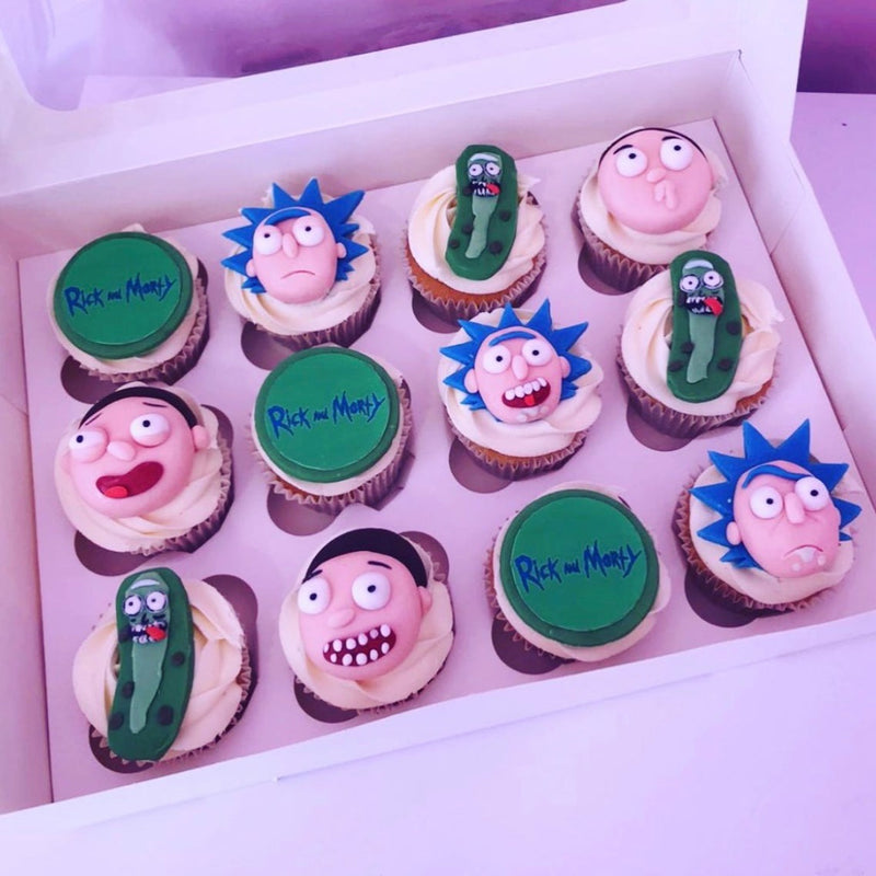 Rick & Morty Theme cupcake box