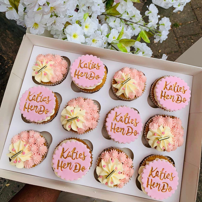 Hen do Cupcake Box