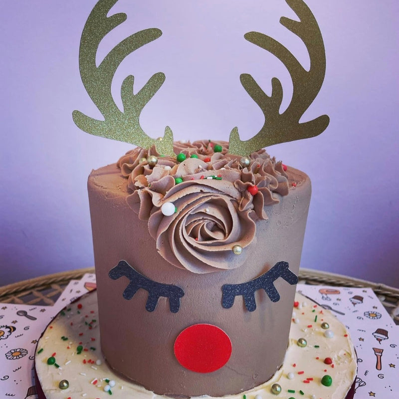 Nutella Reindeer cake 8”