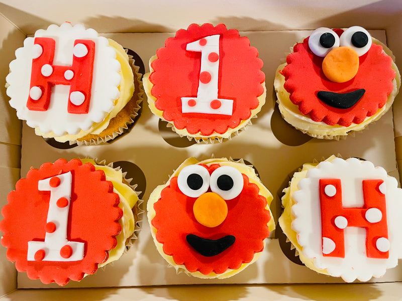 Elmo Cupcake Box