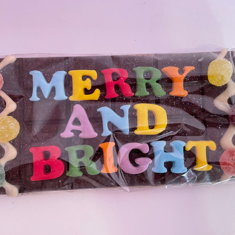 Merry & Bright Christmas Chocolate Bar