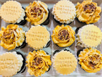 Gold Birthday Cupcake Box