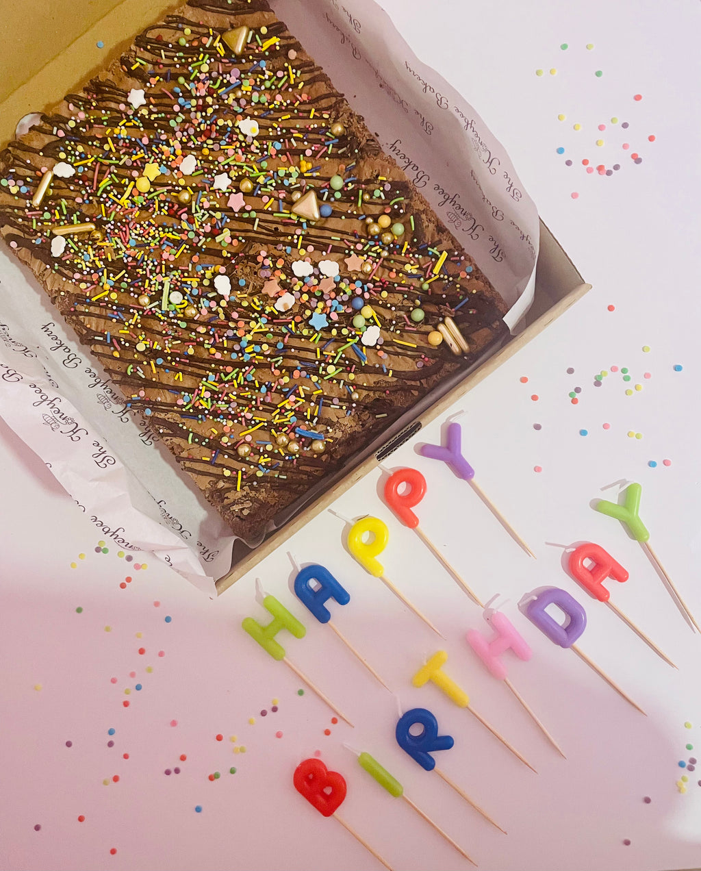 Birthday Brownie Slab
