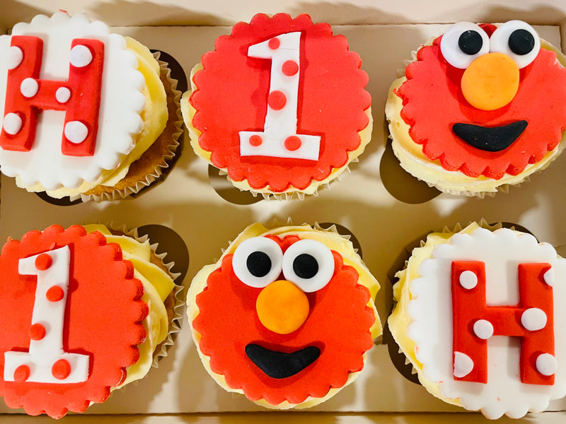 Elmo Cupcake Box