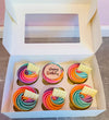 Rainbow Happy Birthday Cupcakes